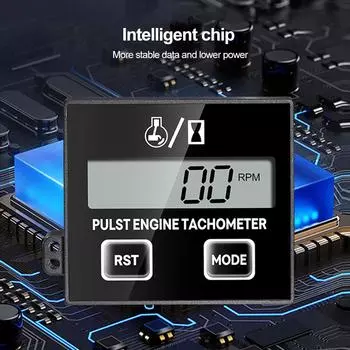 Новейший тахометр для мотоцикла, цифровой счетчик моточасов двигателя, цифровой дисплей оборотов в минуту для квадроцикла, мотоцикла, ходового двигателя, лодки