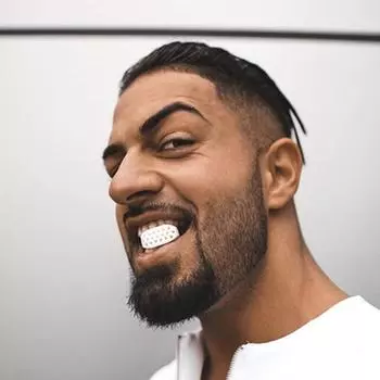 Новейший тренажер для челюсти 4-го поколения, шарик из пищевого силикона, жевательное устройство для упражнений на линию челюсти, аксессуары для фитнеса и ухода за лицом серый