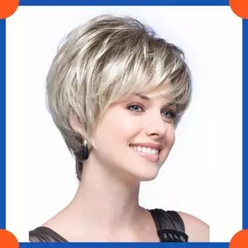 Новейший женский модный европейский парик с короткими волосами, головные уборы 1 pcs