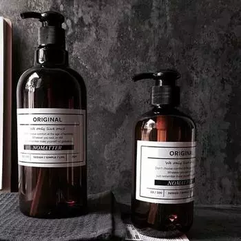 Новейший жидкий гель для душа, шампунь, пресс, бутылка, мыло, многоразовая бутылка, простой скандинавский стиль 250ml