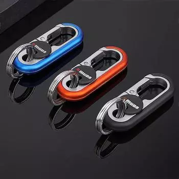 Новичок 0.01 Брелок для ключей автомобиля: Унисекс Подвеска на пояс, Двойное кольцо для ключей из нержавеющей стали