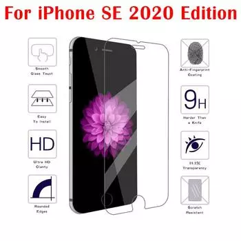 Новинка 2020 года, защитное стекло на iPhone SE, закаленное стекло для Apple iPhone SE, стекло для iPhone SE 2020, защитная пленка SE2 2-го поколения iPhone SE 2016 чистый