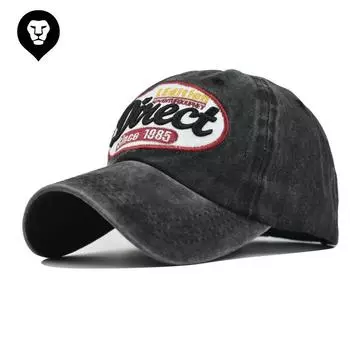 Новинка 2021 года, бейсболка с вышитыми крупными буквами из хлопка, потертая и старая, шляпа от солнца для улицы Adjustable