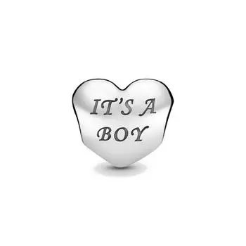 Новинка 2021 года, детский принт от руки для маленьких мальчиков и девочек, подвеска из бисера «сделай сам», оригинальные подвески, браслет из серебра 925 пробы для девочек, модные украшения