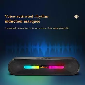 Новинка 2022 года, K96, настольный компьютер, автомобильная аудиосистема, сабвуфер с голосовым управлением, карта беспроводного Bluetooth-динамика, FM-радио чёрный