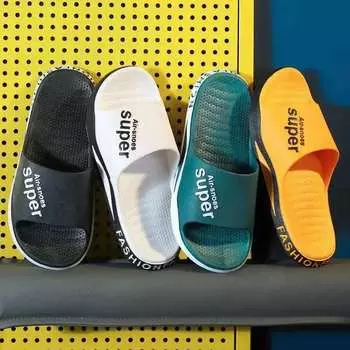 Новинка 2022 года, мужские тапочки, мужская верхняя одежда, летние домашние нескользящие домашние домашние сандалии и тапочки на толстой подошве, женские 36-37