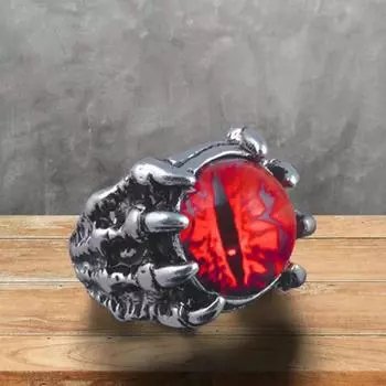 Новинка 2022 года, ювелирные изделия в стиле ретро, кольца, готические кольца, унисекс, в стиле панк, череп, рок, хип-хоп, регулируемые подарочные украшения, сглаз/коготь дракона resizable