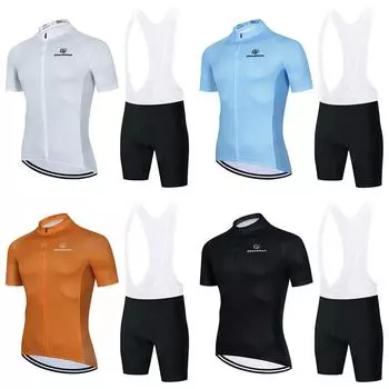Новинка 2022 года, весенне-осенний велосипедный костюм с полной молнией и длинными рукавами, быстросохнущий дышащий комплект для шоссейного велосипеда, однотонная серия S