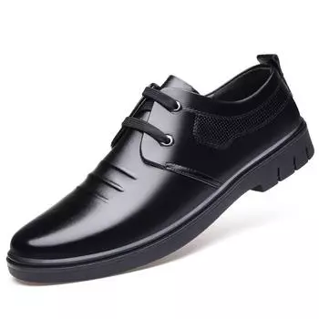 Новинка 2022 года, весенне-осенняя кожаная обувь, мужская деловая официальная одежда, повседневная обувь, весенняя дышащая мужская свадебная обувь 37