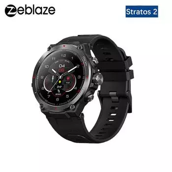 [Новинка 2022] Zeblaze Stratos 2 GPS Смарт-часы AMOLED-дисплей 24-часовой монитор здоровья 5 АТМ Умные часы с длительным временем автономной работы для мужчин