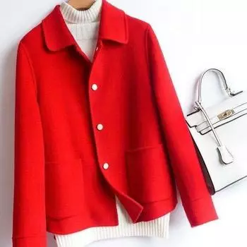 Новинка 2023, двухстороннее меховое пальто, женское однотонное утепленное осенне-зимнее пальто с длинными рукавами M жёлтый