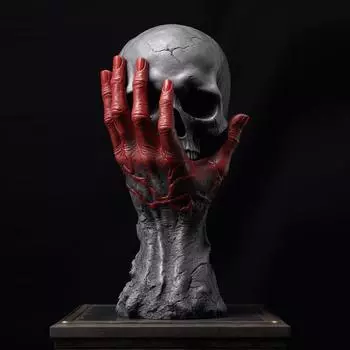 Новинка 2023 года, Хэллоуин, готическая ярость, ручное украшение из смолы, украшение для дома