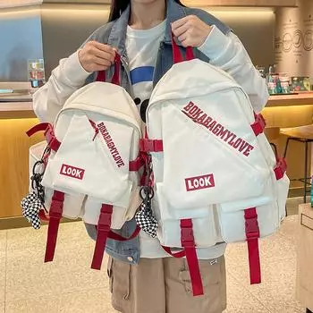 Новинка 2023 года, холщовый рюкзак для девочек-подростков, школьная задняя сумка, женский большой рюкзак, женский рюкзак, школьный рюкзак для девочек Mochila