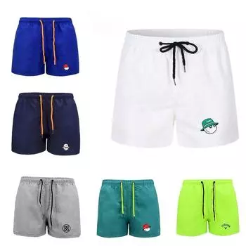 Новинка 2023 года, летние сексуальные плавки, трусы, пляжные шорты для купальников, быстросохнущие спортивные штаны для пляжного мяча с сетчатой подкладкой S(weight)45-50KG