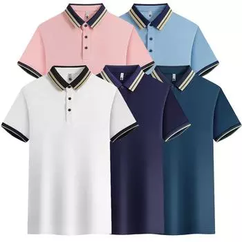 Новинка 2023 года, летняя мужская рубашка высокого качества, дышащая мужская рубашка поло для отдыха, мужской топ с короткими рукавами, мужские поло, мужские топы S зелёный