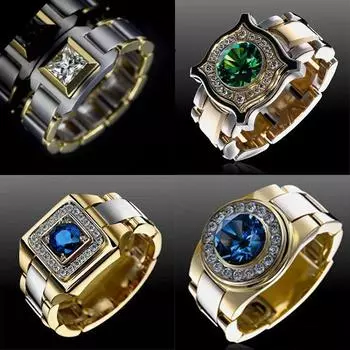 Новинка 2023 года, металлические глянцевые кольца, геометрическая ширина, печатка, квадратный палец, в стиле панк, модное кольцо, ювелирные аксессуары, оптовая распродажа 6