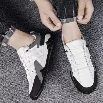 Мужская модная дышащая повседневная обувь, студенческие спортивные кроссовки для бега, мужская удобная спортивная уличная обувь 39 чёрный