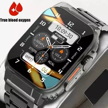 Новинка 2023 года, мужские умные часы 1,39 дюйма, 3 сенсорных браслета, фитнес-трекер, спортивные часы, Bluetooth-вызов, умные часы, мужские умные часы Silicone strap оранжевый