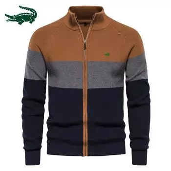 Новинка 2023 года, мужское трикотажное пальто, осенне-зимний свитер, кардиган, модное пальто высокого качества S