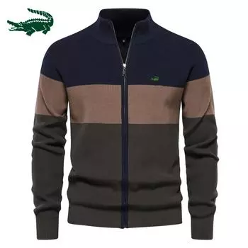 Новинка 2023 года, мужское трикотажное пальто, осенне-зимний свитер, кардиган, модное пальто высокого качества S