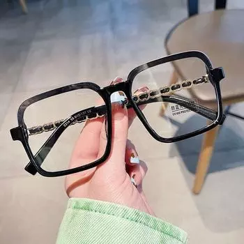 Новинка 2023 года, очки с защитой от синего света, женские и мужские большие оптические очки для защиты глаз, ультра легкие очки для офиса, компьютерные очки