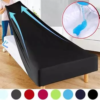 Новинка 2023 года, однотонное водонепроницаемое покрывало на матрас, комплект постельного белья на резинках, покрывало без наволочек 80X200X30cm Only a Sheet
