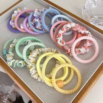 Новинка 2023 года, однотонные веревки для волос, корейская простая эластичная лента для волос, элегантная завязка-поньятил, кольцо для волос, женские аксессуары для волос, резинка