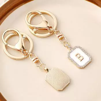 Новинка 2023 года, подвеска, рюкзак, кольцо, кошелек, сумка, стразы, брелок с буквами, блестящий шарм с алфавитом, мода