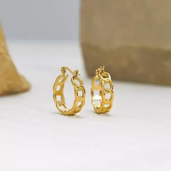 Новинка 2023 года, простые сетчатые серьги в стиле ретро, простые серьги из титановой стали в Европе и США, нишевые модные универсальные серьги, серьги высокого класса