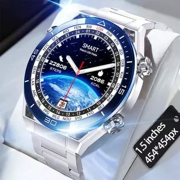 Новинка 2023 года, Смарт-часы Ultra Mate, GPS-трекер, 1,5-дюймовый HD-экран, мужские умные часы, компас, Bluetooth-вызовы для Huawei Xiaomi
