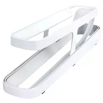 Новинка 2023 года, стеллаж для хранения яиц в холодильнике, держатель для хранения яиц, раскладывающийся диспенсер для яиц, ящик для хранения в холодильнике белый