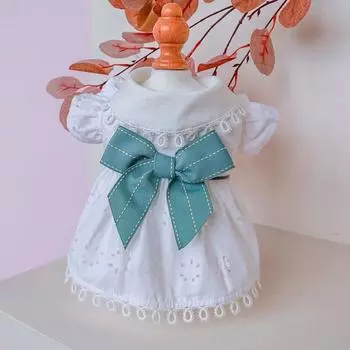 Новинка 2023 года, юбка для собак, принцесса ветра, маленькие собаки, весна и лето, полый бант, бишон фризе, померанский шпиц, Тедди, йоркширская одежда для домашних животных XS белый