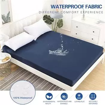 Новинка 2023 года, водонепроницаемая защитная накладка для кровати, дышащая простыня, наматрасник, постельное белье с эластичной лентой, разные размеры 80X200X30cm Only a Sheet