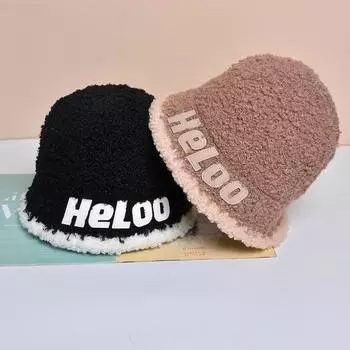 Новинка 2023 года, вязаная панама, женская зимняя флисовая шапка из овечьей шерсти, вельветовые рыбацкие шапки, солнцезащитные панамские кепки для женщин 55-60cm