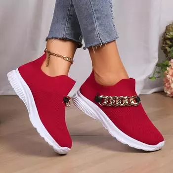 Новинка 2023 года, женская обувь на плоской подошве с дышащей сеткой, повседневная спортивная обувь без шнуровки, весенне-осенние повседневные удобные женские кроссовки 35 бежевый