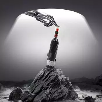 Новинка 2023 года, зонт с десятью костями, механический, автоматический, с обратным ходом, зонт от дождя, двойной солнцезащитный зонт двойного назначения, складной