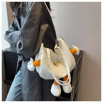 Новинка 2023, холщовая сумка, женская японская мягкая студенческая сумка через плечо для девочек, мягкая милая мультяшная сумка Ins Cheese Bag