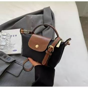 Новинка 2024 года, дизайнерские роскошные сумки для женщин, женские сумки, кошельки, квадратная сумка-мессенджер, нейлоновая сумка через плечо через плечо, боковая сумка чёрный