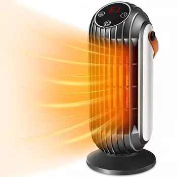 Новинка 2024 года, керамический нагреватель, электрическая плита, энергосберегающий вентилятор, быстро нагревается за 2 секунды, двухмоторный вентилятор с большим потоком воздуха мощностью 1300 Вт, отключение питания при