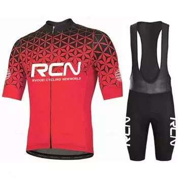 Новинка 2024 года, комплект велосипедного трикотажа Rcn, дышащая велосипедная одежда, одежда для езды на велосипеде, спортивный велосипедный комплект с короткими рукавами, Ropa Ciclismo XS