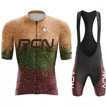 Новинка 2024 года, комплект велосипедного трикотажа RCN Pro Team, летняя велосипедная одежда, дышащая одежда для MTB, Maillot Ropa Ciclismo, мужская униформа XS