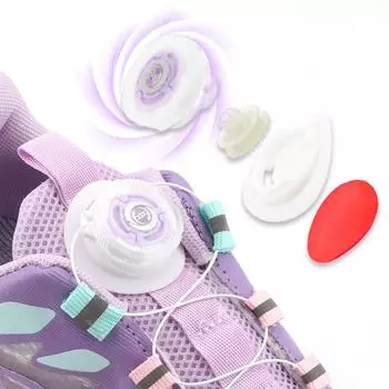 Новинка 2024 года, кроссовки с автоматическими шнурками, поворотные шнурки с пряжкой без завязок, для взрослых и детей, ленивая обувь без завязок, шнурки для обуви, аксессуары 1 пара CHINA белый