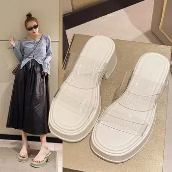 Новинка 2024 года, летние сандалии-гладиаторы, модные туфли на плоской подошве, элегантные шлепанцы с открытым носком, удобные пляжные шлепанцы 35 бежевый