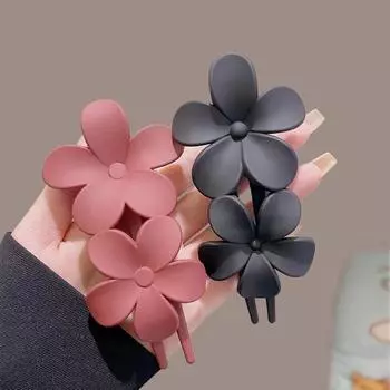 Новинка 2024 года Mood Flower Duckbill Clip в цвете Frosted Coffee для женского пучка волос