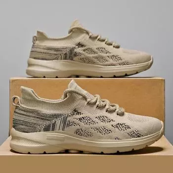 Новинка 2024 года, мужские кроссовки, дышащая уличная спортивная обувь, легкие кроссовки для удобной спортивной тренировочной обуви 39 чёрный