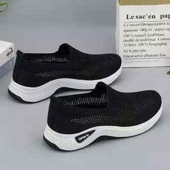 Новинка 2024 года, обувь для мам, носки, сетчатая обувь, спортивная женская обувь на мягкой подошве, повседневная дышащая обувь 36