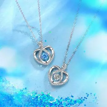 Новинка 2024 года, ожерелье из стерлингового серебра S925, вдохновляющее любовное ожерелье, женская цепочка на ключицу, кулон в форме сердца 520, в подарок подруге Adjustable size