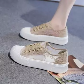 Новинка 2024 года, повседневная женская обувь с перекрестным ремешком и круглым носком, летняя модная дышащая удобная спортивная обувь на плоской подошве 35 чёрный