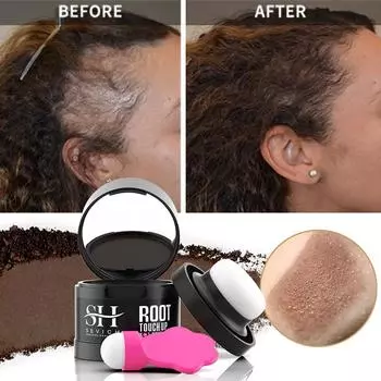 Новинка 2024 года, пудра для линии волос, 4 г, Sevich, черный корень для покрытия корней, мгновенный водостойкий порошок для линии теней, консилер для волос, покрытие для макияжа 1pc чёрный