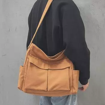 Новинка 2024 года, рабочая одежда Ruiying, сумка через плечо, мужская и женская парусиновая сумка Instagram, повседневная художественная сумка большой вместительности